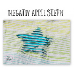 Stickdatei - Negativ Appli Stern